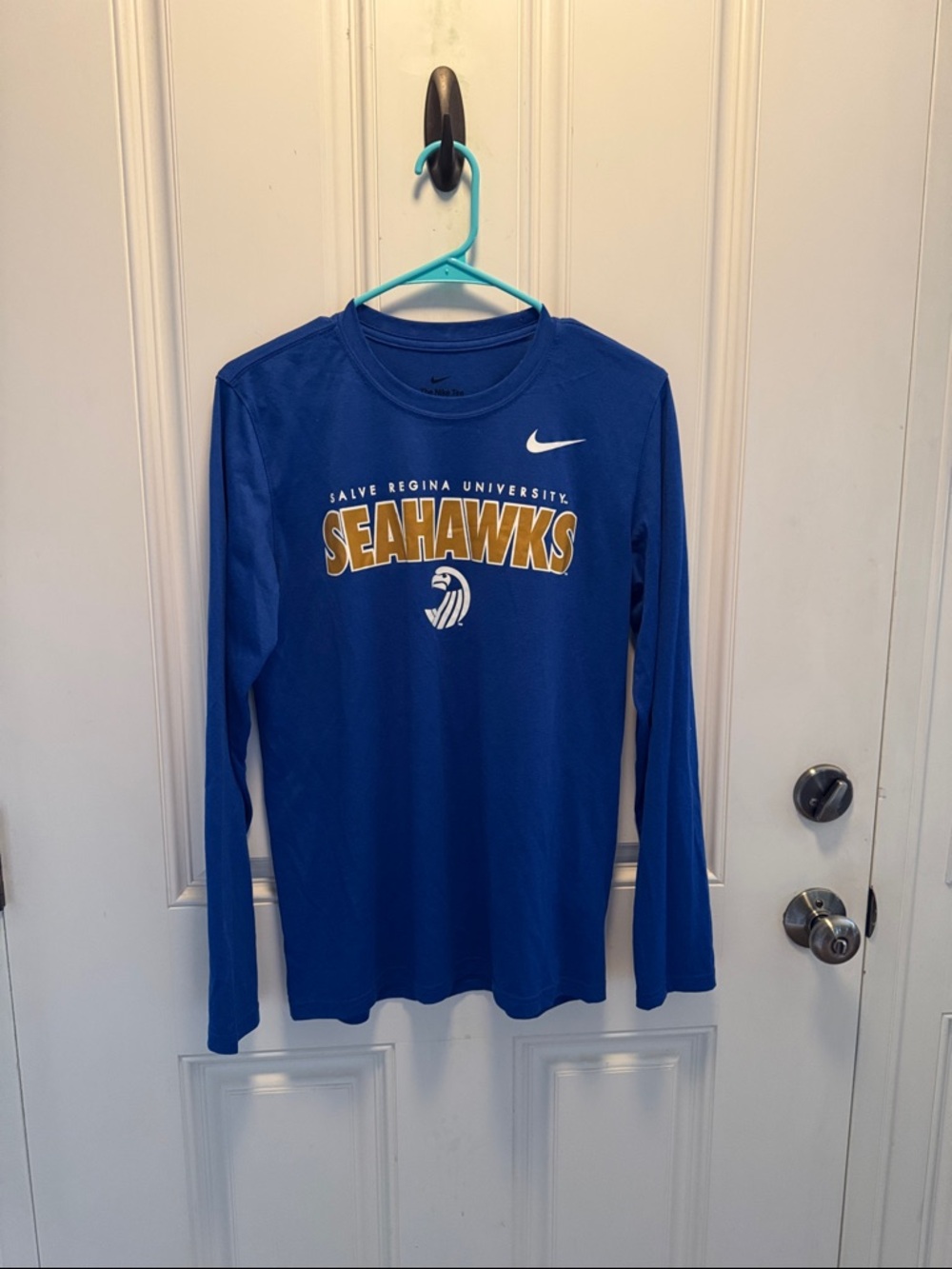 Nike Dri-fit Blue Salve Regina Seahawks Long Sleeve Tee